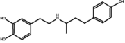 Chemical structure of the drug Dobutamine