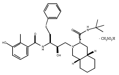 Nelfinavir is slightly soluble in water at pH ≤ 4 and completely soluble in methanol.
