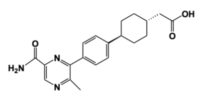 Figure 4: DGAT1 Inhibitor AZD7687 Shown is the structure of AZD7687, a known inhibitor of DGAT1.