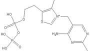 Thiamine pyrophosphate (TPP) E1 cofactor.