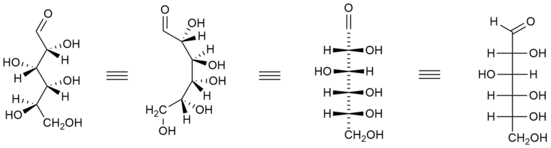Image:Fischer projection - projection of D-glucose.png